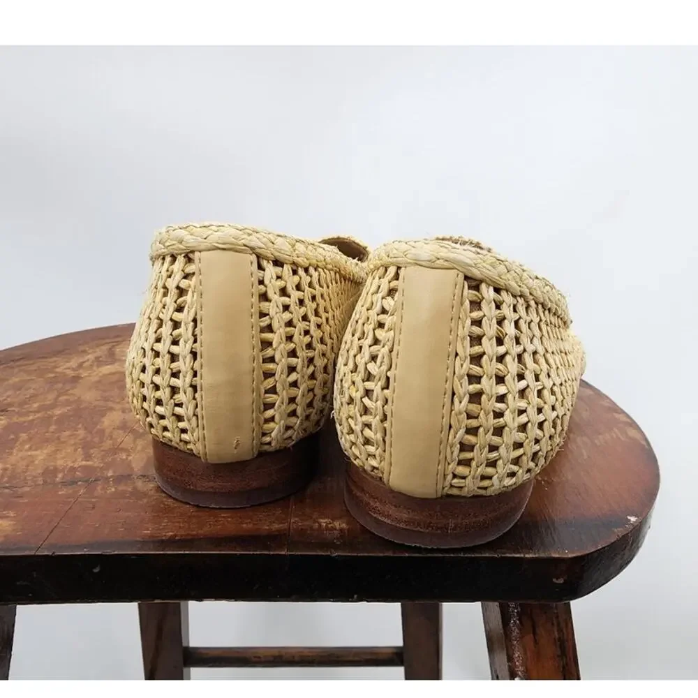 Sam Edelman Lowell Classic Wicker Style Summer Casual Beach Loafers Size 7.5 - Picture 5 of 8